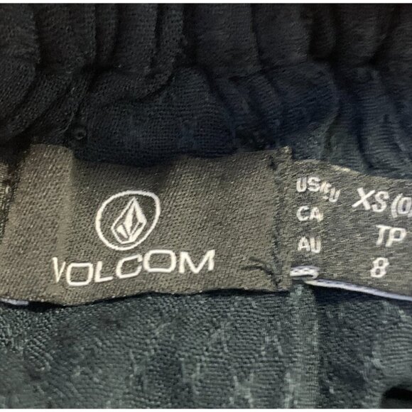 Volcom Women Extra Small Black Flowy Tank Top Ruffle Straps Kabloom Cami New - Picture 8 of 10